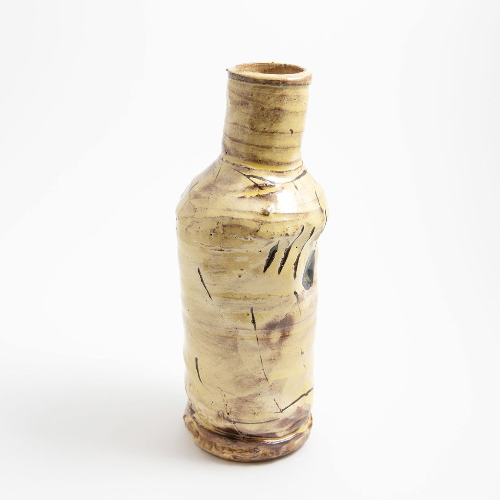 Petite bouteille – Jaune · Taches de doigts