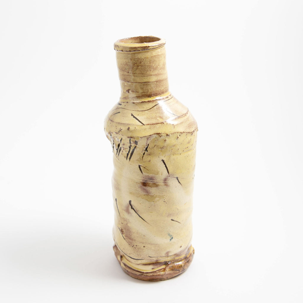 Petite bouteille – Jaune · Taches de doigts