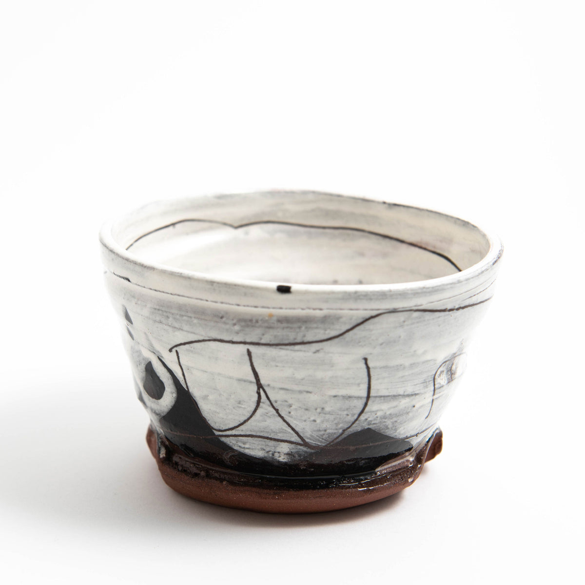 Bol moyen – Blanc · Sgraffito