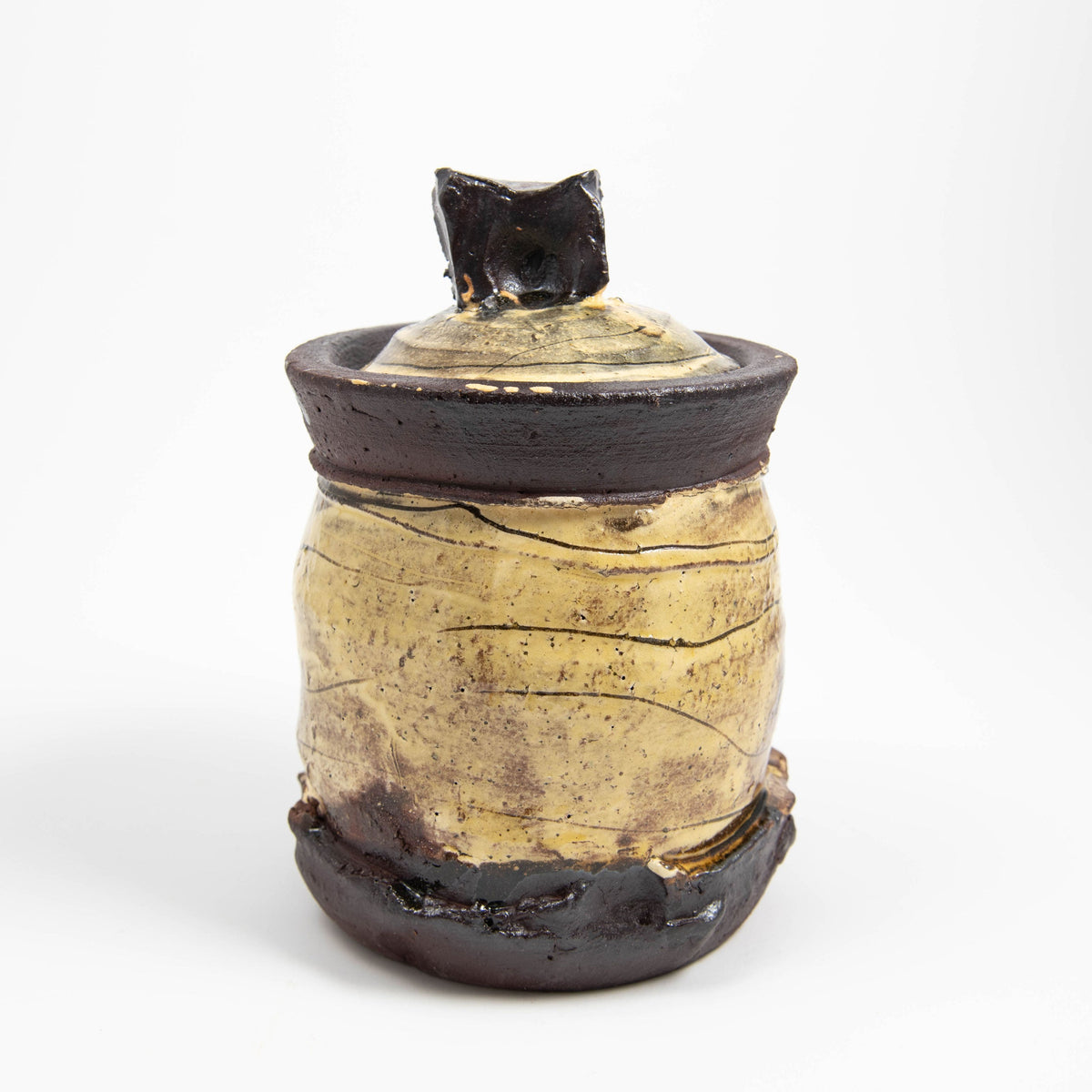 Petit pot à couvercle – Jaune
