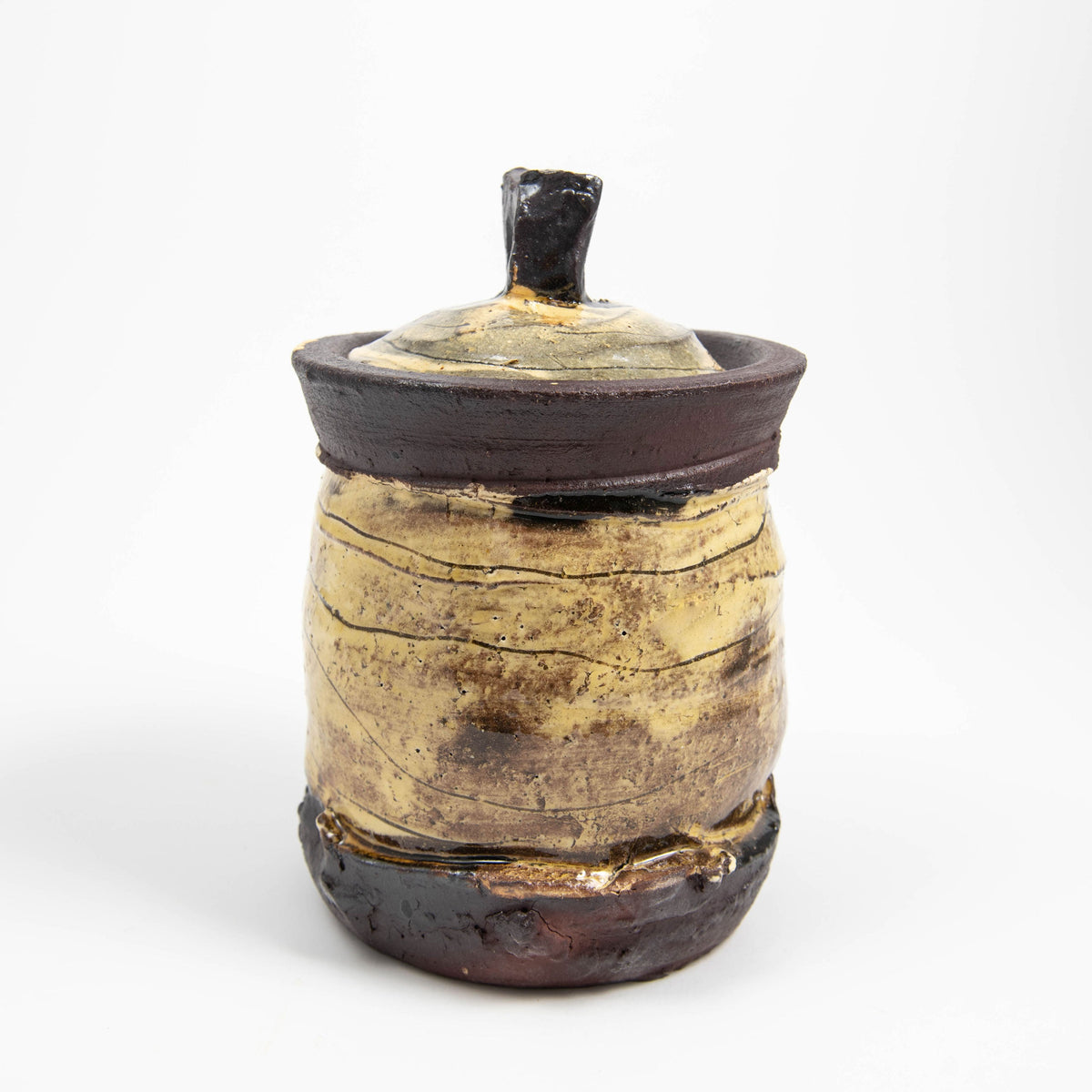 Petit pot à couvercle – Jaune