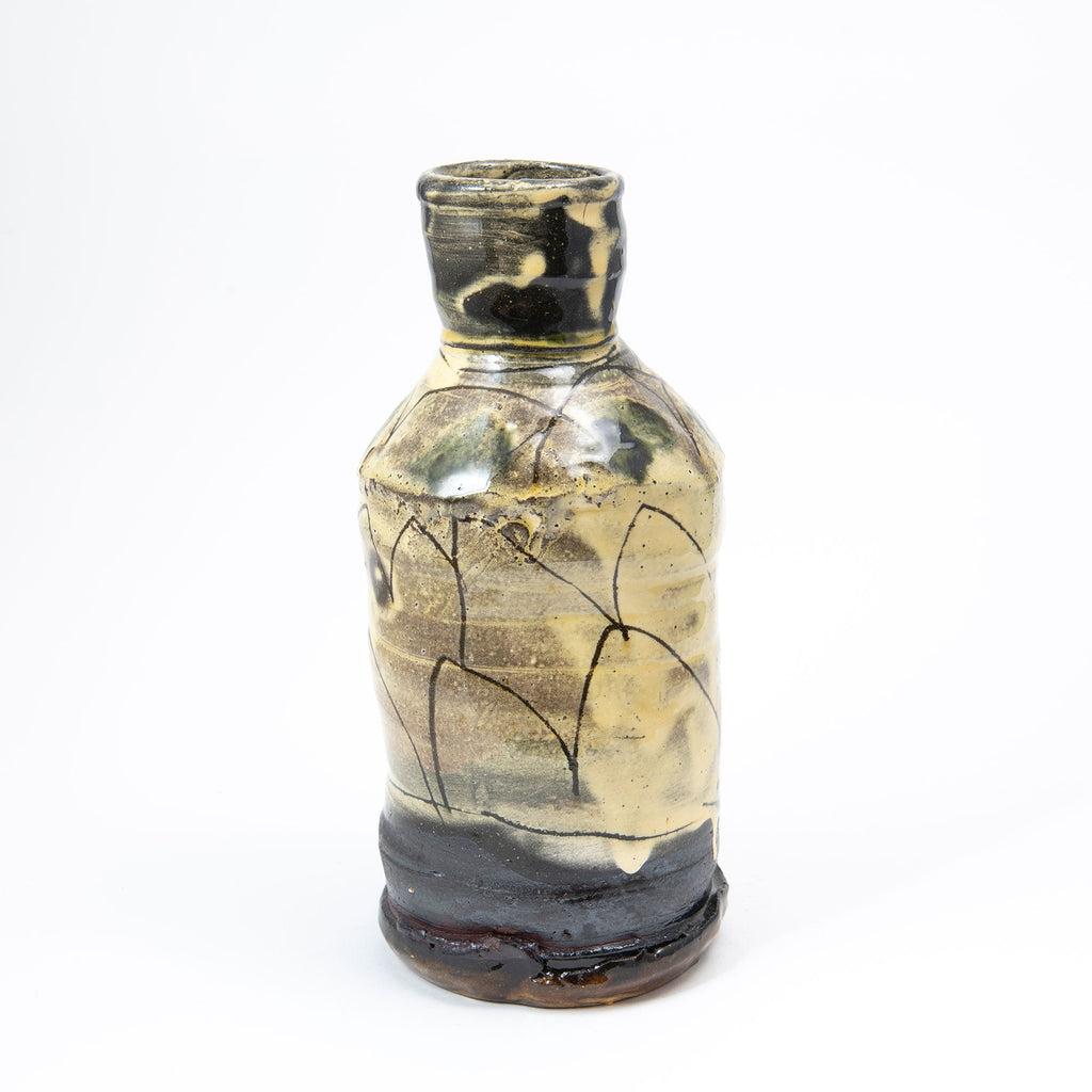Bouteille moyenne – Noir · Sgraffite