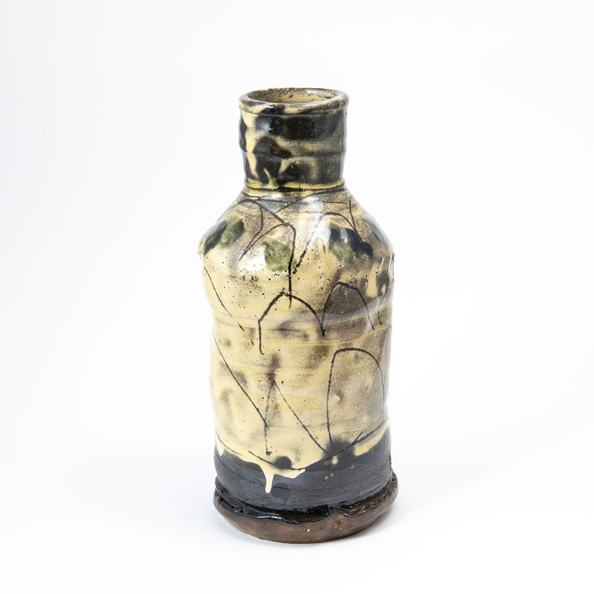 Bouteille moyenne – Noir · Sgraffite