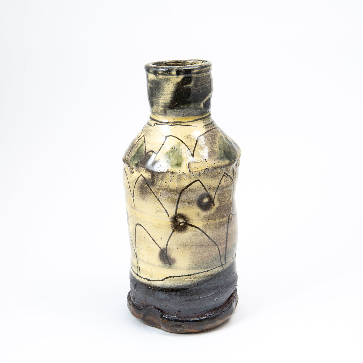 Bouteille moyenne – Noir · Sgraffite