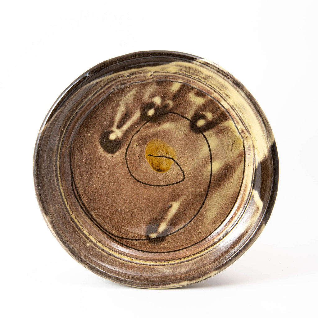 Assiette – Jaune · Empreintes de doigts