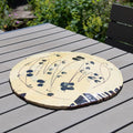Grand plateau rond et plat