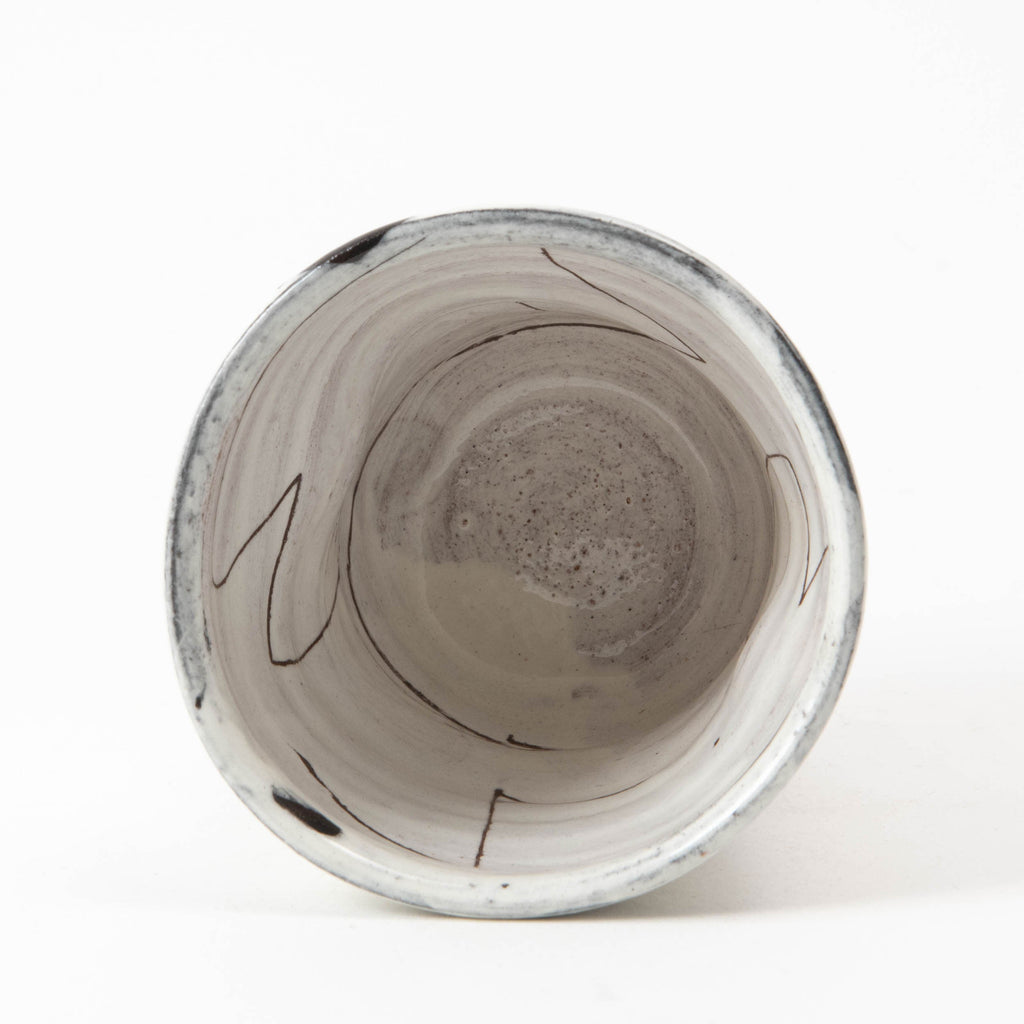 Bécher – Blanc · Sgraffite