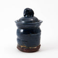 Petit pot à couvercle – Bleu · Émaillé